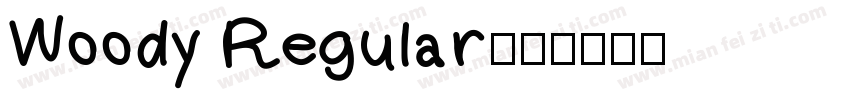 Woody Regular字体转换